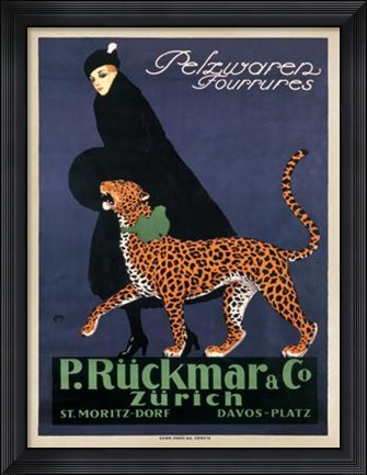 Framed P R&#252;ckmar C, 1910 Print
