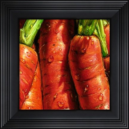 Framed Carrots Print