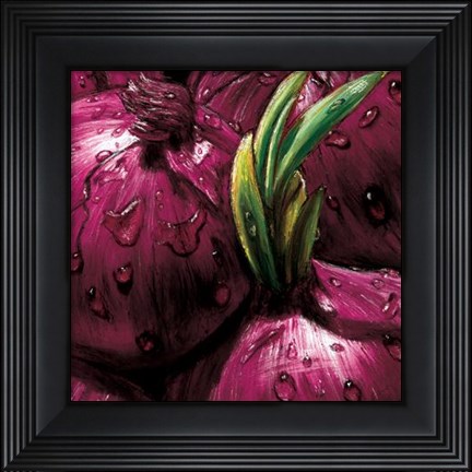 Framed Onions Print