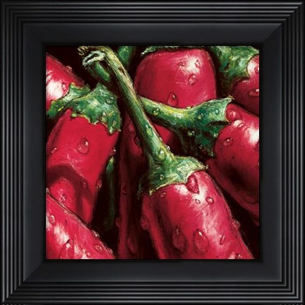 Framed Hot Peppers Print