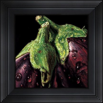 Framed Aubergines Print
