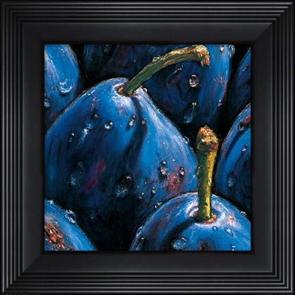 Framed Plums Print