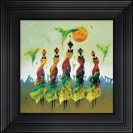 Framed Flexible Figures 1 Print