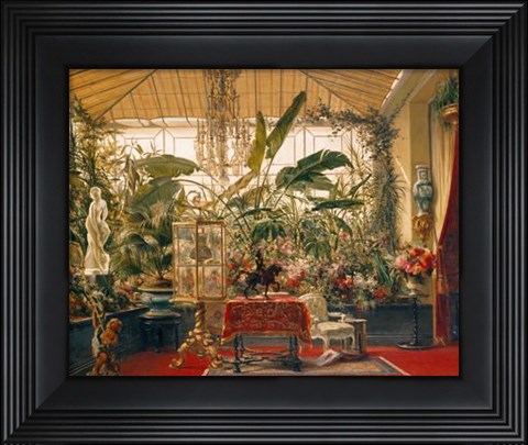 Framed Veranda De La Princesse Mathilde Print