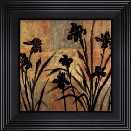Framed Iris Silhouette II Print