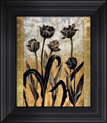 Framed Tulip Silhouette Print