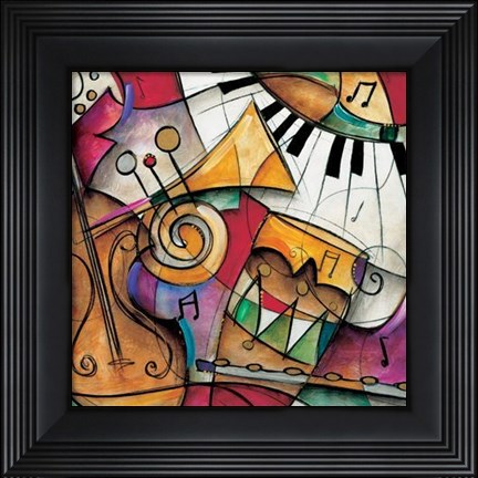 Framed Jazz It Up I Print
