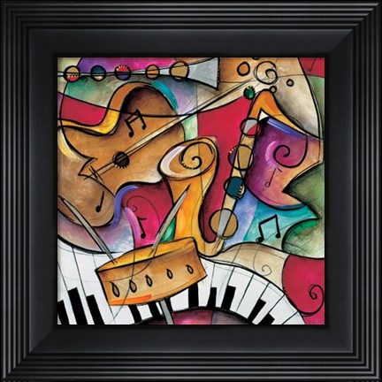 Framed Jazz It Up II Print