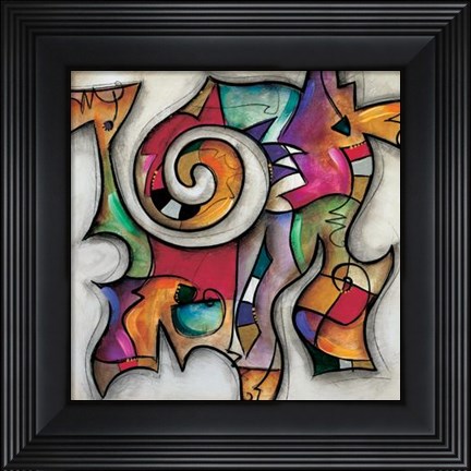 Framed Swirl II Print