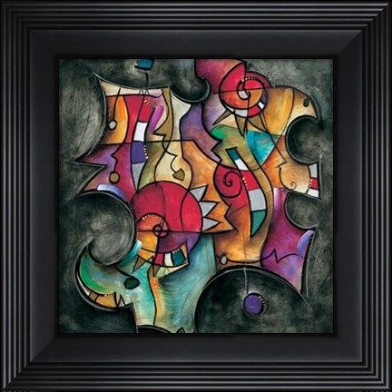 Framed Noir Duet II Print