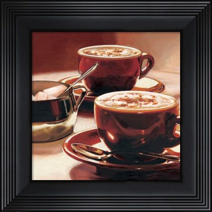 Framed Tazze Con Cappuccino Print
