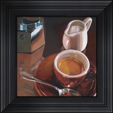 Framed Caffe Del Mattino Print