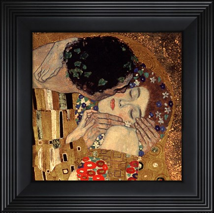 Framed Kiss, c.1908 (detail) Print