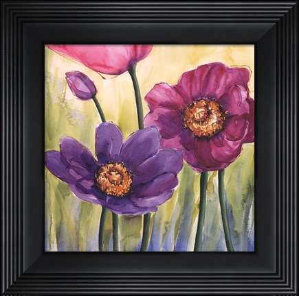 Framed Anemoni In Rosa Print
