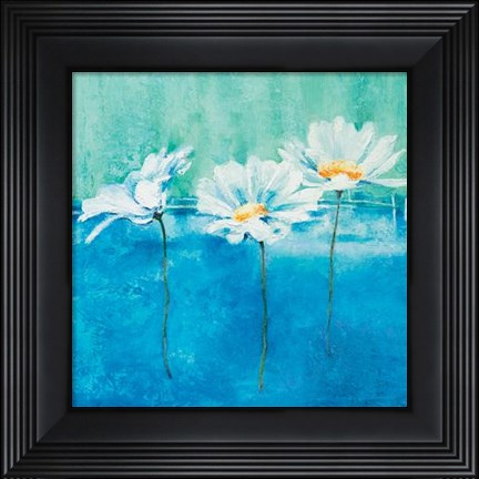 Framed Fleurs D'azur I Print