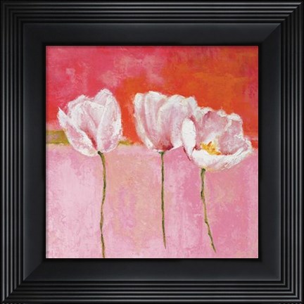 Framed Fleurs En Rose II Print