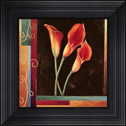 Framed Orange Callas Print