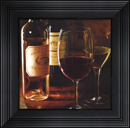 Framed Rouge Et Blanc Print