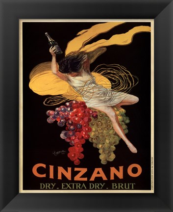 Framed Cinzano, 1920 Print