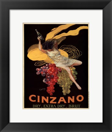 Framed Cinzano, 1920 Print