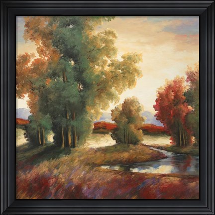 Framed Mountain Shadows Print