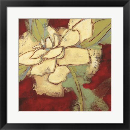 Framed Jungle Gardenia II Print