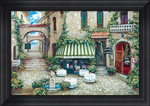 Framed Trattoria Di Lugano Print