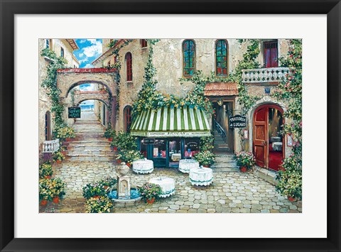 Framed Trattoria Di Lugano Print