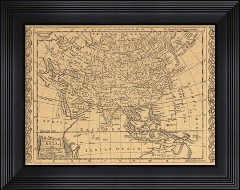 Framed Asia, 1802 Print