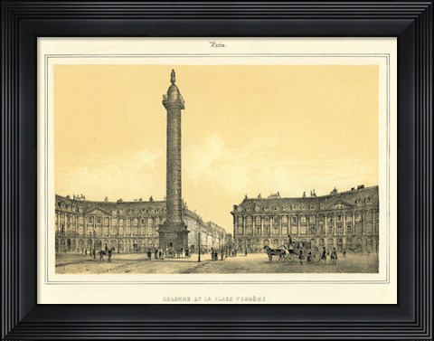 Framed Place Vendome Print