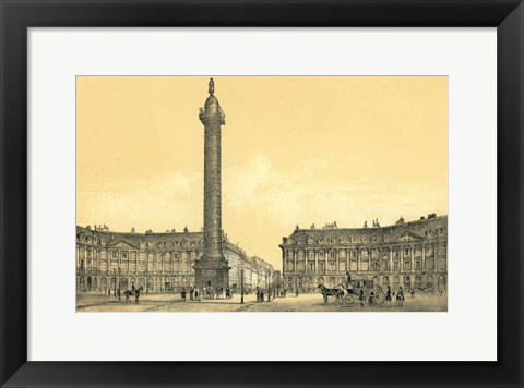 Framed Place Vendome Print