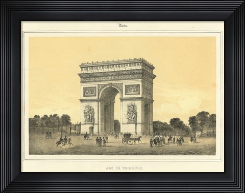 Framed Arc De Triomphe Print