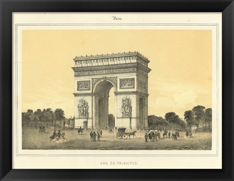 Framed Arc De Triomphe Print