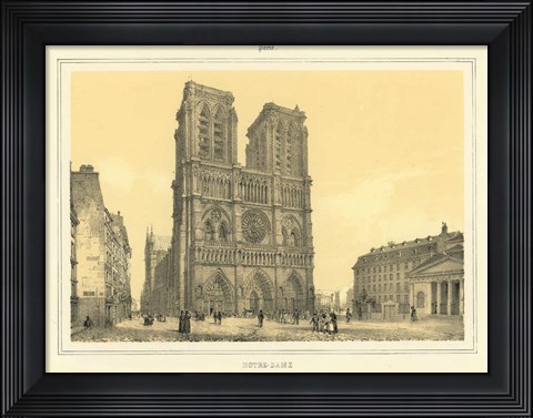 Framed Notre Dame Print