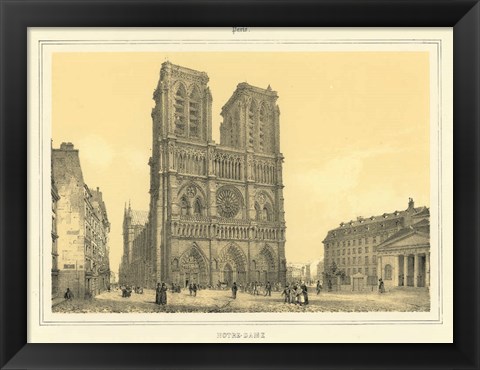 Framed Notre Dame Print