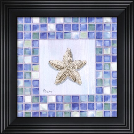 Framed Mosaic Starfish Print