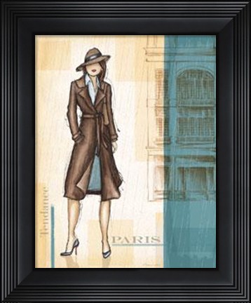 Framed Rain Paris Print
