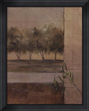 Framed Olive Groves II Print