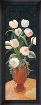 Framed Tulips By Night Print