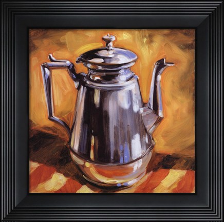 Framed Tea Pot I Print