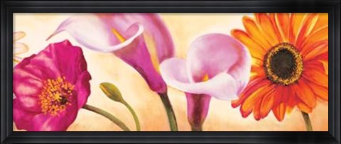 Framed Danse De Fleurs II Print