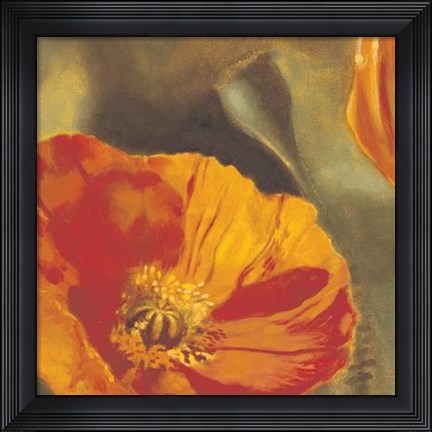 Framed Coquelicots Dans Le Soleil II Print