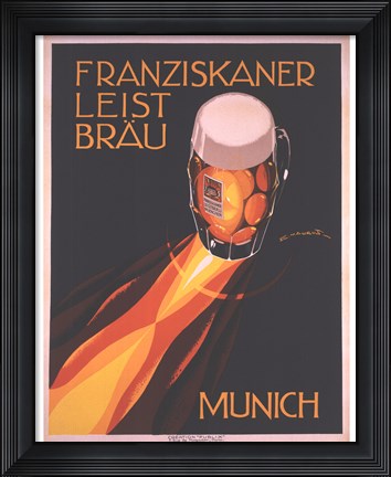Framed Bierre Munich Print