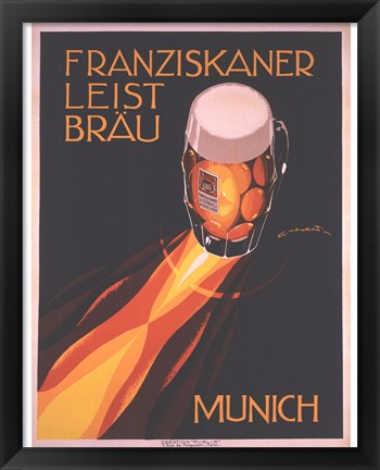 Framed Bierre Munich Print