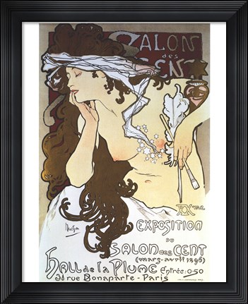Framed Salon Des Cents Print