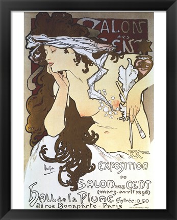 Framed Salon Des Cents Print