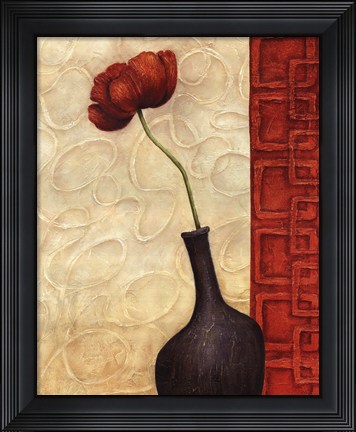 Framed Rouge II Print