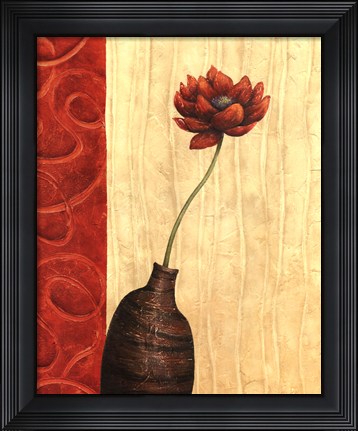 Framed Rouge III Print