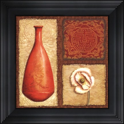 Framed Oriental Collage II Print