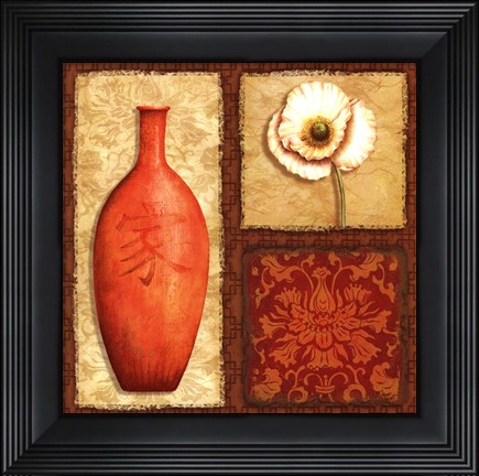 Framed Oriental Collage III Print